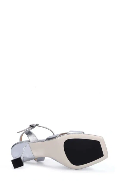 Ron White Ainsley Ankle Strap Sandal In Silver