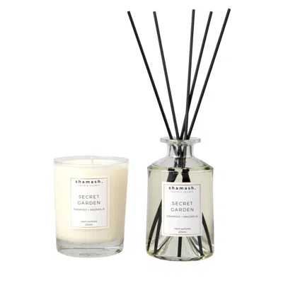 Shamash Candle Studio Neutrals Secret Garden Bold Collection Candle & Reed Diffuser In Neutral