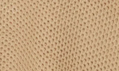 Union Textured Knit Hoodie In Brown