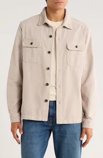 Union Corduroy Shirt Jacket In Neutral