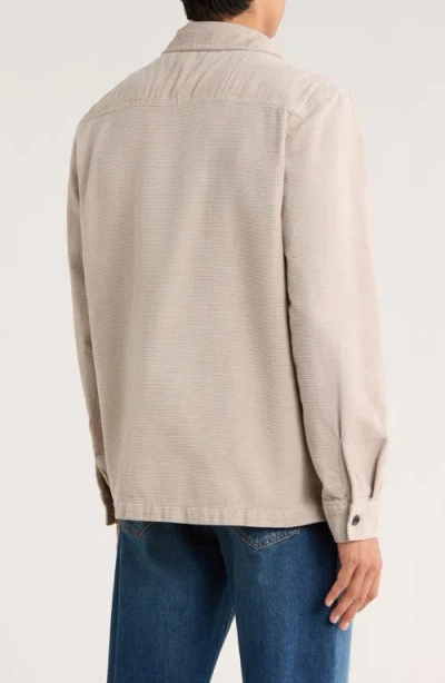 Union Corduroy Shirt Jacket In Neutral