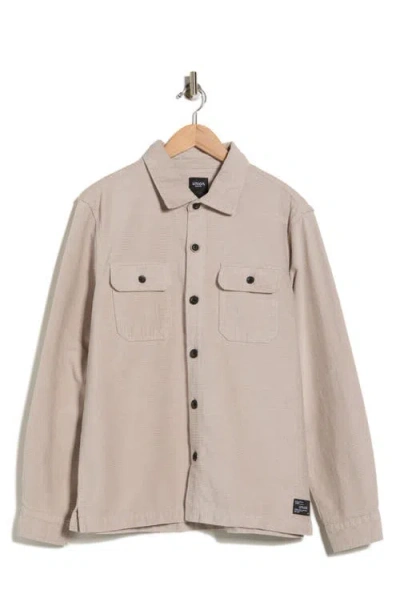 Union Corduroy Shirt Jacket In Neutral