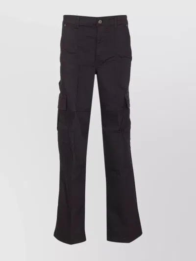 Liu •jo Cargo Style Jeans Featuring Multiple Pockets In Black