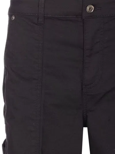 Liu •jo Cargo Style Jeans Featuring Multiple Pockets In Black