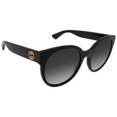 Gucci Grey Cat Eye Ladies Sunglasses Gg0035sn 001 54 In Black