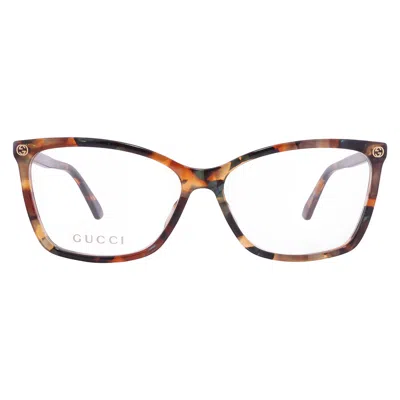 Gucci Demo Square Ladies Eyeglasses Gg0025o 014 56 In Multi