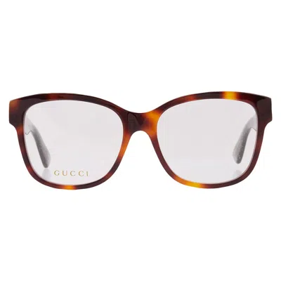 Gucci Demo Square Ladies Eyeglasses Gg0038on 002 54 In Multi