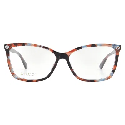 Gucci Demo Square Ladies Eyeglasses Gg0025o 013 56 In Multi