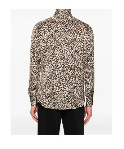 Mazzarelli Leopard-print Shirt In Multi