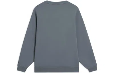 Li-ning Label Logo Sweatshirt 'grey' In Gray