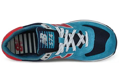 New Balance 574 Low-top Blue/red In Multi