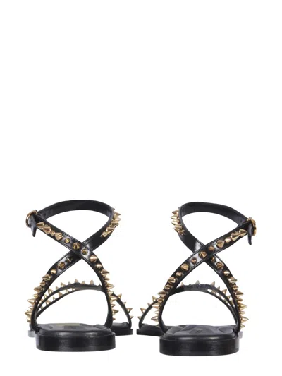 Alexander Mcqueen Women Studded Sandals In Black