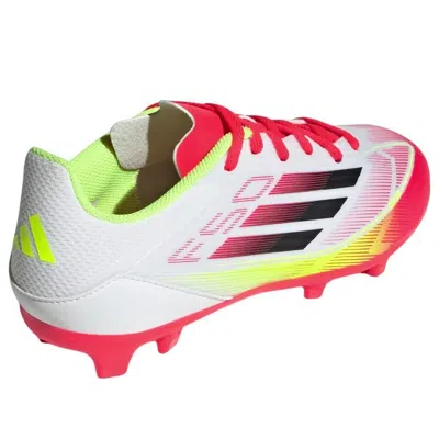 Adidas Originals (gs) Adidas F50 League Fg Mg 'pure Victory Pack White Yellow Neon Red' In Multi