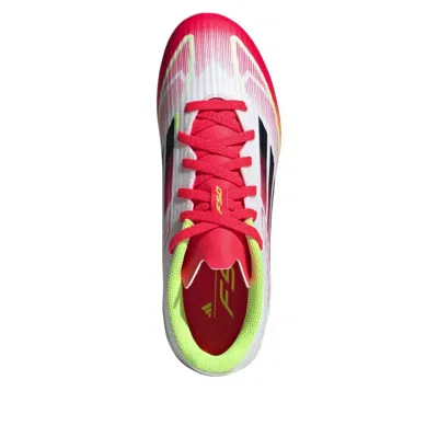 Adidas Originals (gs) Adidas F50 League Fg Mg 'pure Victory Pack White Yellow Neon Red' In Multi