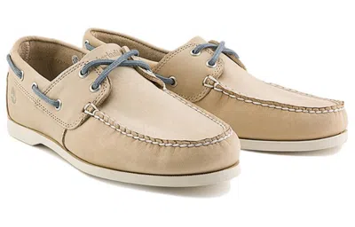 Timberland Cedar Bay Boat Shoes 'light Beige Nubuck' In Multi