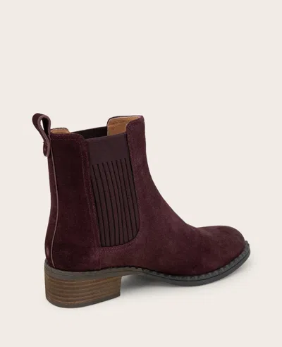 Gentle Souls - Best Suede Elastic Bootie In Burgundy