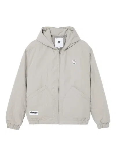 Chocoolate Kapuzenjacke Mit Logo-prägung In Gray