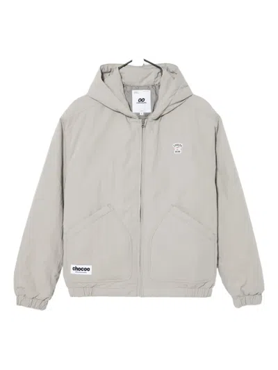 Chocoolate Kapuzenjacke Mit Logo-prägung In Gray