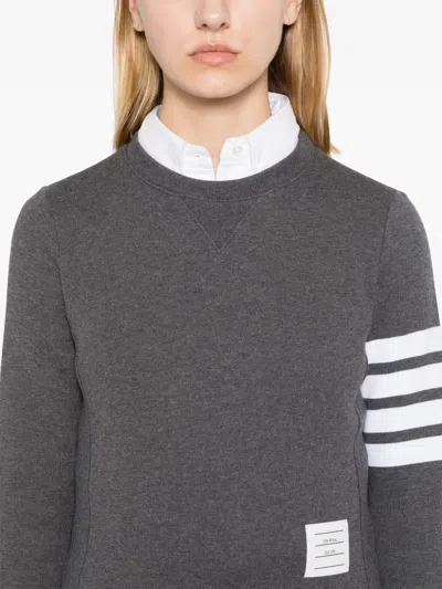 Thom Browne Crewneck Sweatshirt In Gray