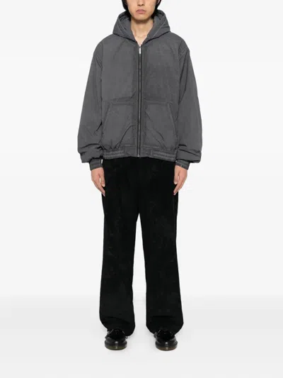 Izzue Jacke Mit Logo-stickerei In Gray