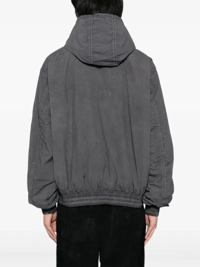 Izzue Jacke Mit Logo-stickerei In Gray