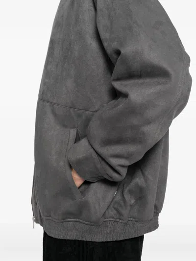 Izzue Jacke Mit Logo-stickerei In Gray