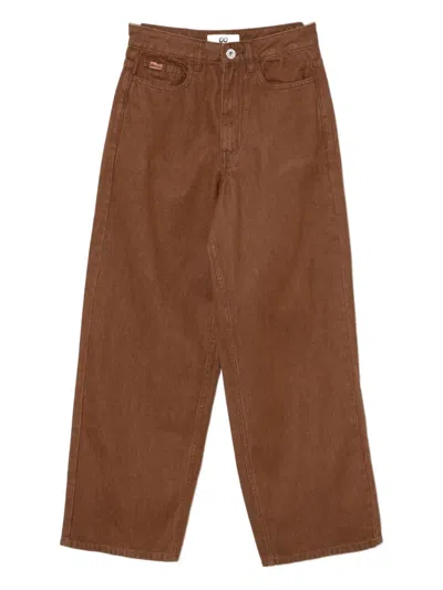 Chocoolate Jeans Mit Logo-patch In Brown