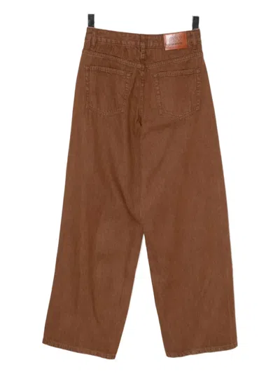Chocoolate Jeans Mit Logo-patch In Brown