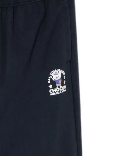 Chocoolate X Russell Athletic Hose Mit Bär-stickerei In Blue