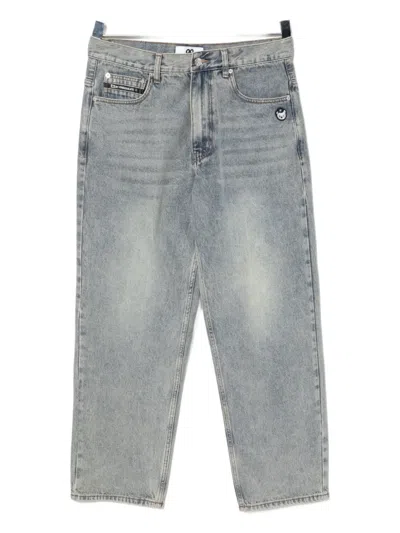 小熊刺绣牛仔裤