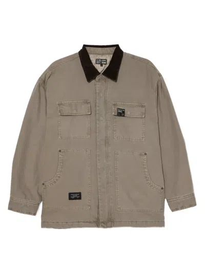 Izzue Jacke Mit Logo-patch In Brown