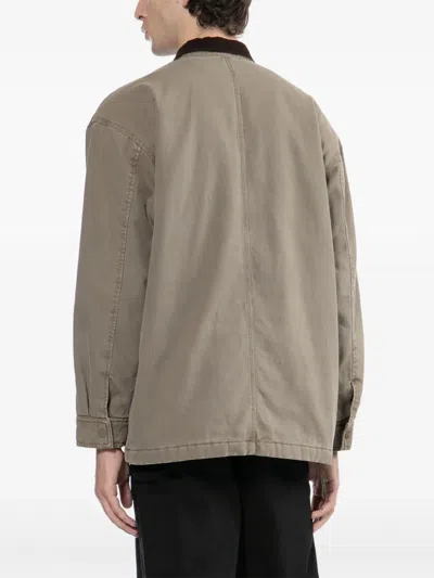 Izzue Jacke Mit Logo-patch In Brown