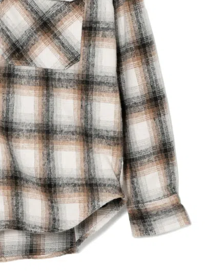 Chocoolate Karierte Jacke Mit Logo-stickerei In Multi