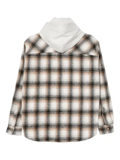 Chocoolate Karierte Jacke Mit Logo-stickerei In Multi