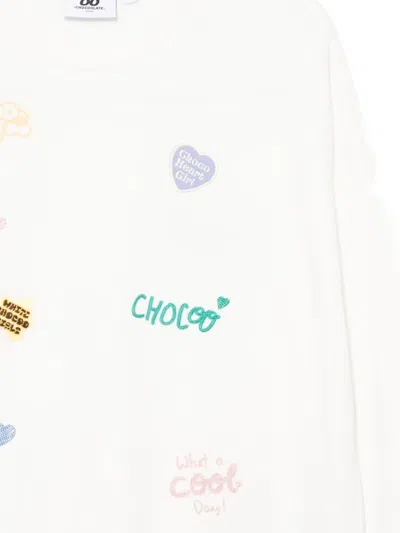 Chocoolate Sweatshirt Mit Logo-stickerei In Brown