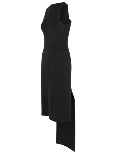 Courrèges Courreges 'oblique' Dress In Black Viscose Blend Women In Black