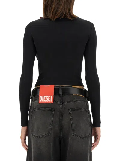 Diesel Women T-shirt T-ballet-d In Black