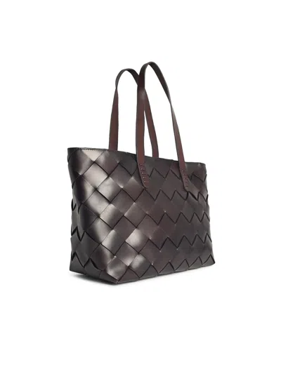 Dragon Diffusion Crossover Leather Shoulder Bag In Brown