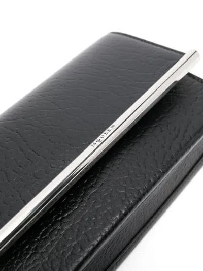 Alexander Mcqueen Mini Cross-bar Cross Body Bag In Black