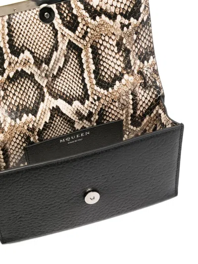 Alexander Mcqueen Mini Cross-bar Cross Body Bag In Black