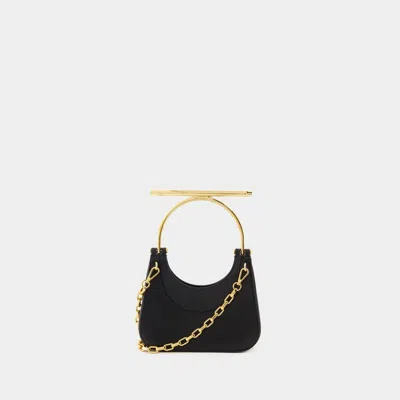 Alexander Mcqueen Mini Embellished Textured-leather Shoulder Bag In Black