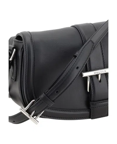 Alexander Mcqueen Crossbody Bag Mcqueen Woman Color Black In Black