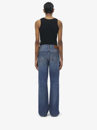 Alexander Mcqueen Straight-leg Denim Jeans In Blue