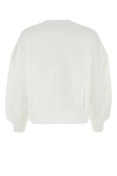 Alexander Mcqueen Boxy Cherry Blossom Skull Sweat In Neutral