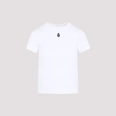 Alexander Mcqueen Skull Embroidery Slim Fit T-shirt In White