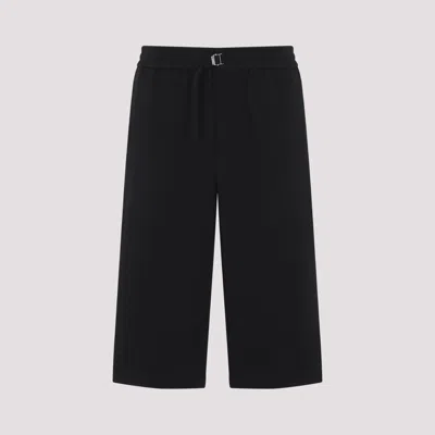 Ami Alexandre Mattiussi Oversized Cotton Bermuda Shorts In Black