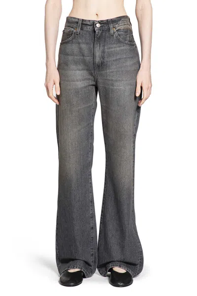 6397 Woman Grey Jeans In Gray