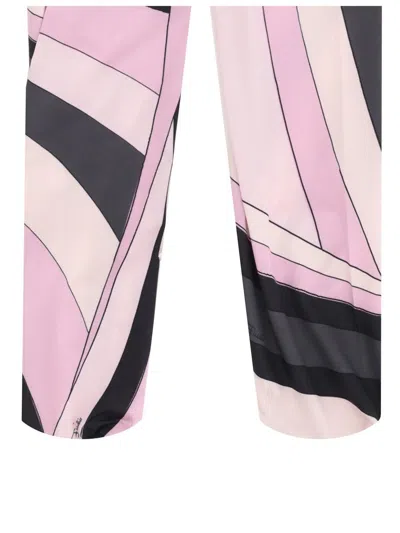 Pucci Sheer Tights With Abstract Print In Multi