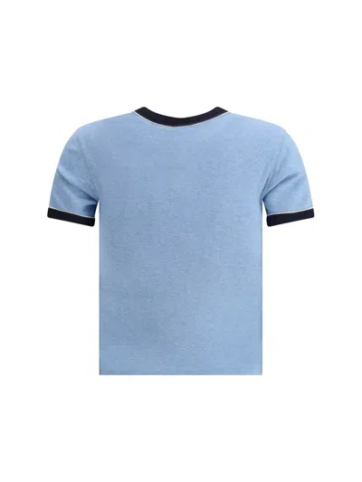 Chloé Chloè Logo Cotton T Shirt In Blue