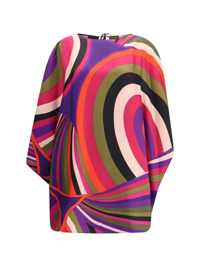 Pucci Iris Dresses Pink In Multi